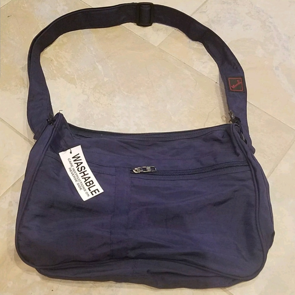 Sale! MONDO Men's bag, dark blue, washable, NWT - Picture 1 of 5